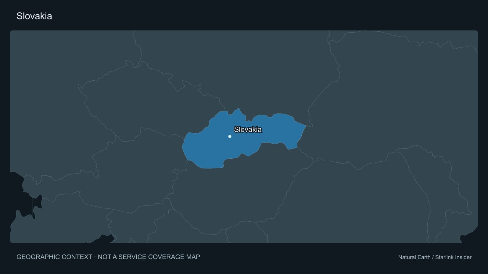 Original geographic context map of Slovakia