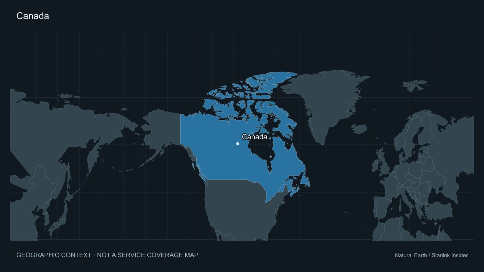 Original geographic context map of Canada