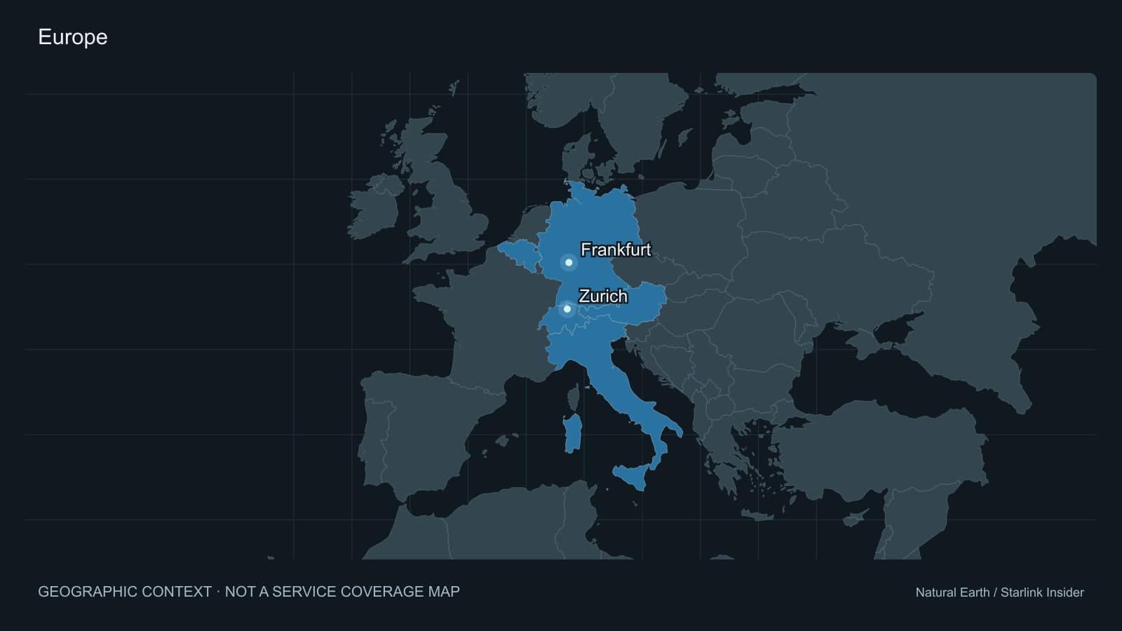 Original geographic context map: Europe