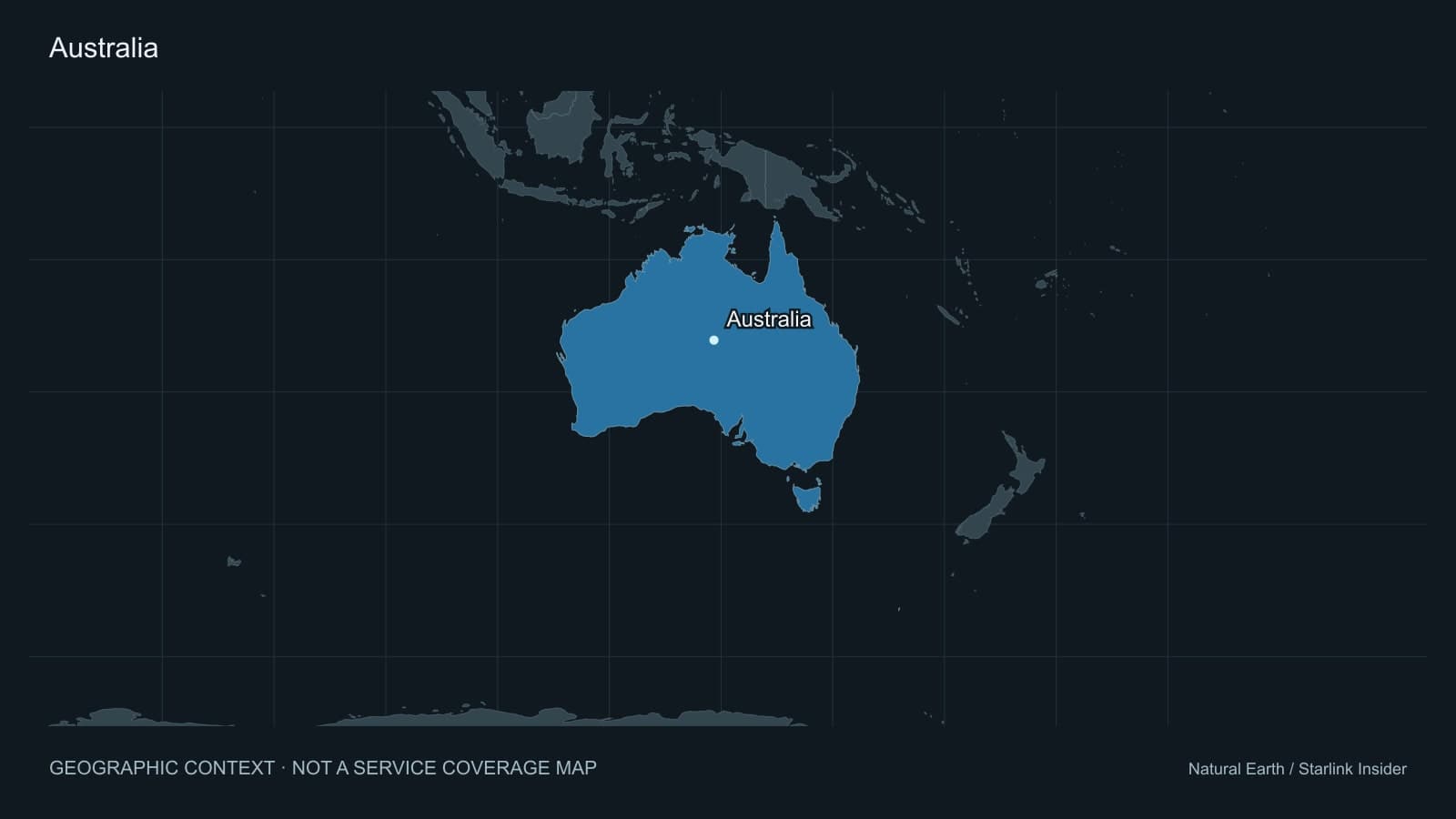 Original geographic context map of Australia