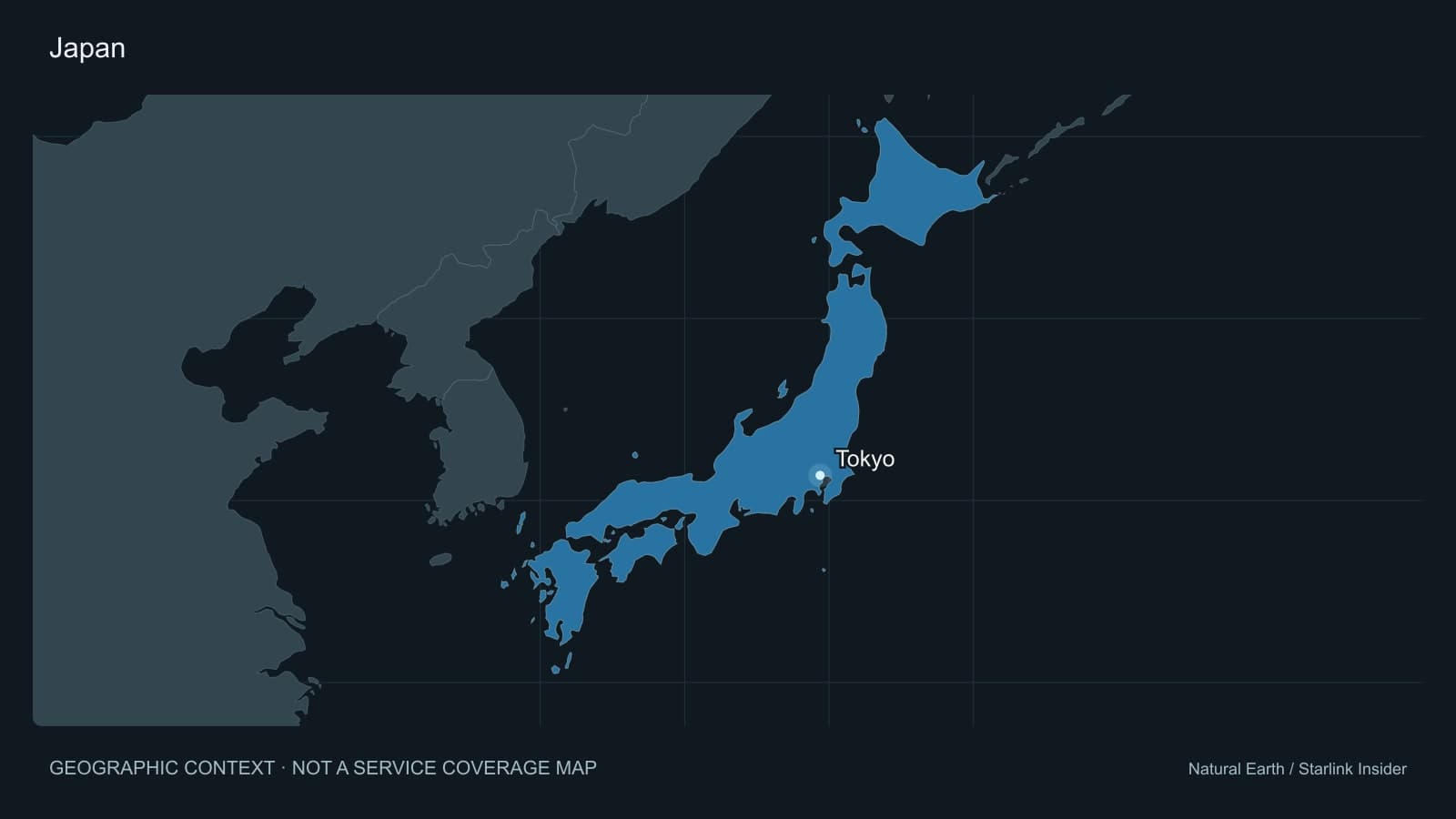 Original geographic context map: Japan