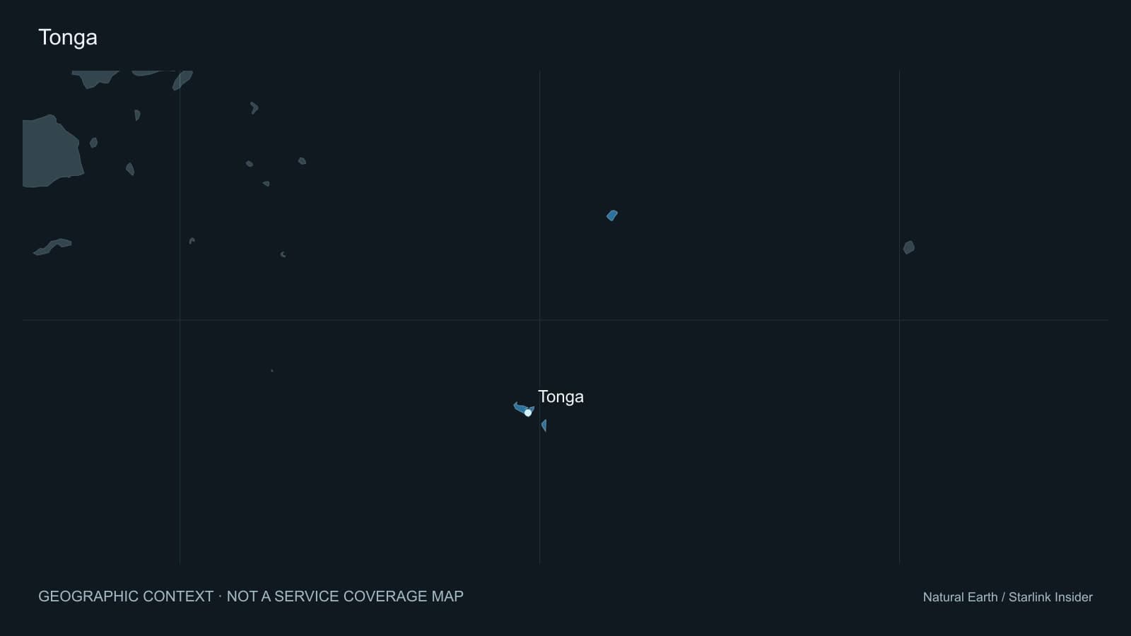 Original geographic context map of Tonga