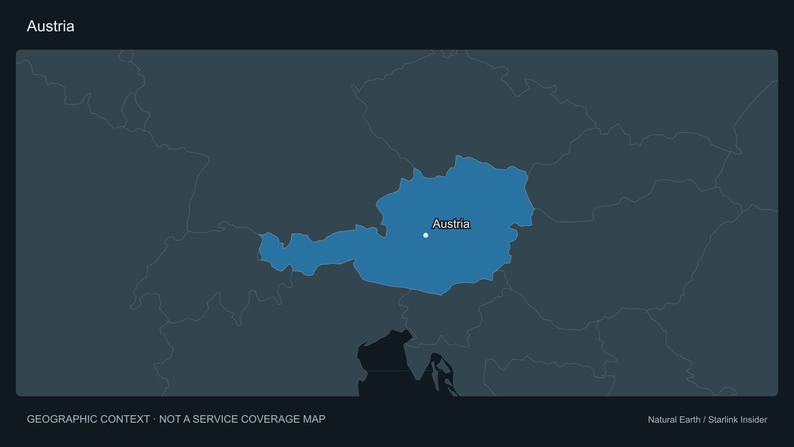 Original geographic context map of Austria
