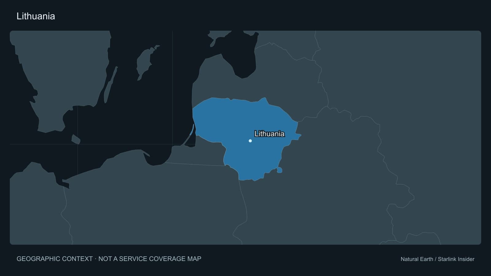 Original geographic context map of Lithuania