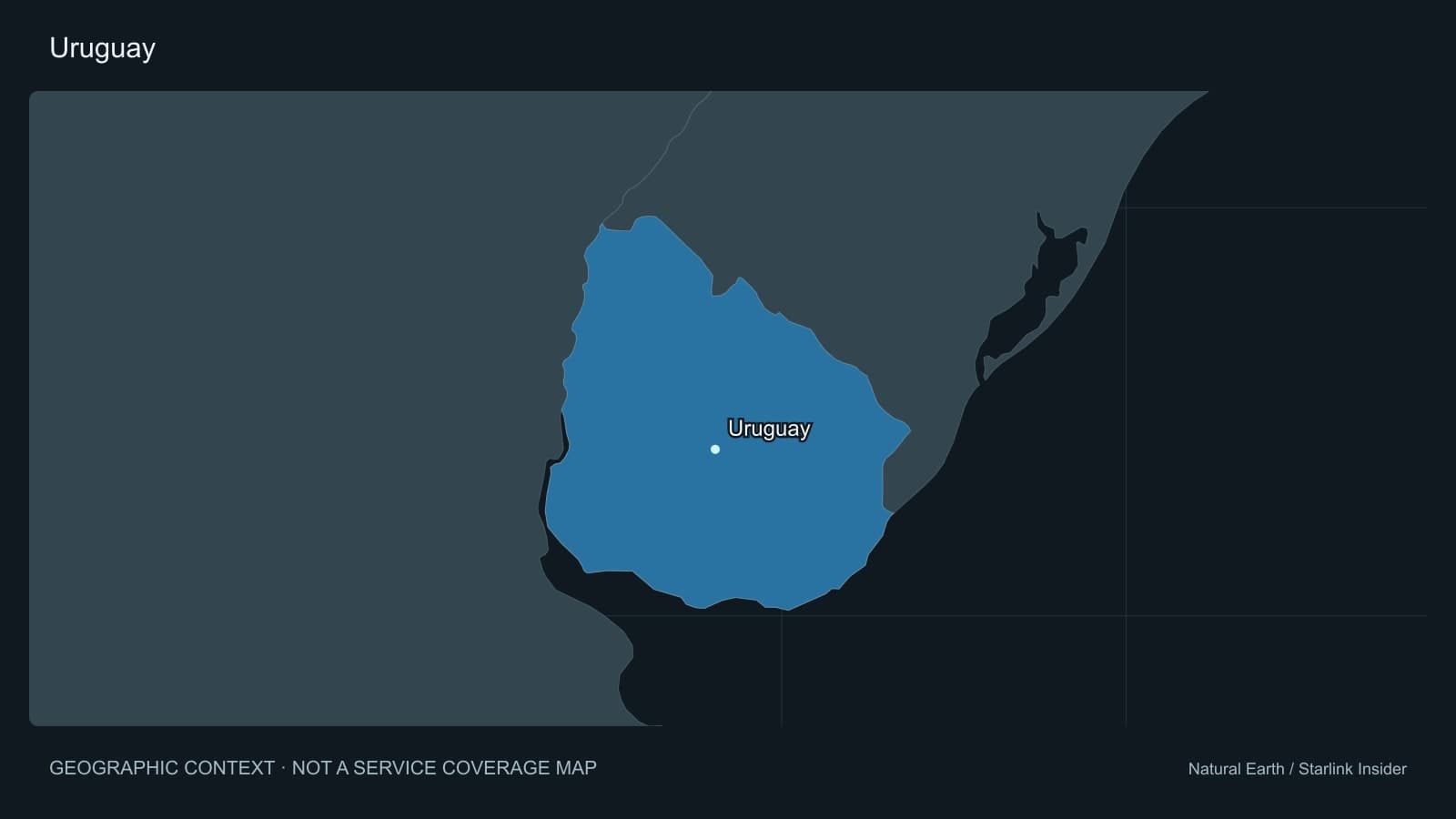 Original geographic context map of Uruguay