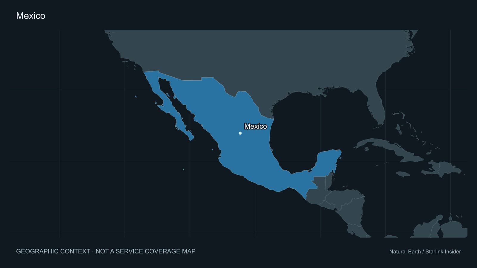 Original geographic context map of Mexico