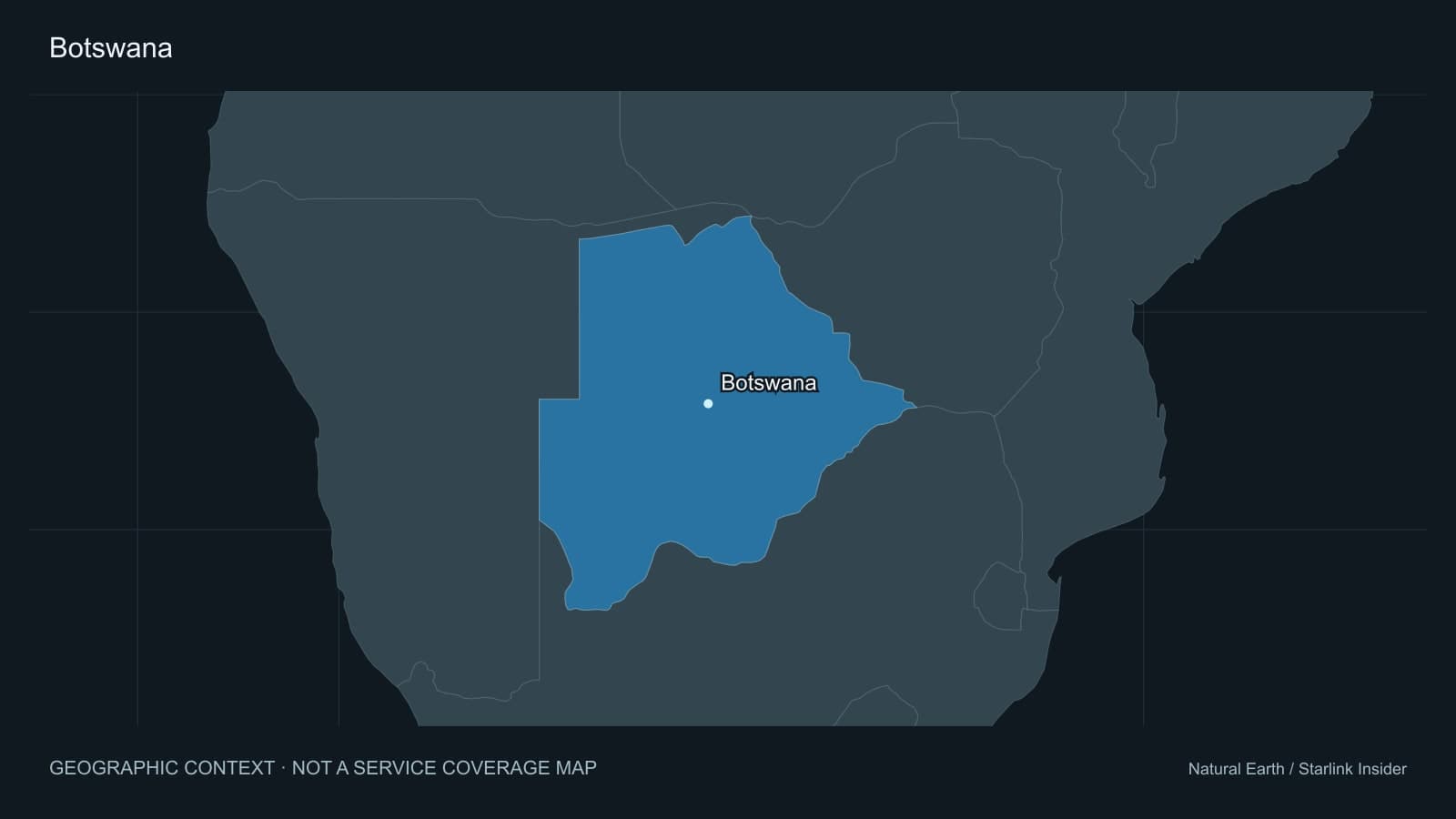 Original geographic context map of Botswana