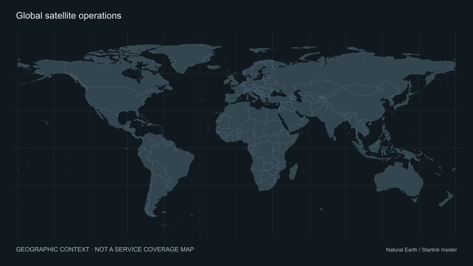 Original geographic context map: Global satellite operations